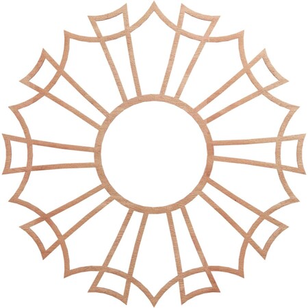 Ekena Millwork Augustus Wood Fretwork Pierced Ceiling Medallion, Cherry, 36"OD x 12 5/8"ID x 3/8"T CMWP36X36X0375AUCH